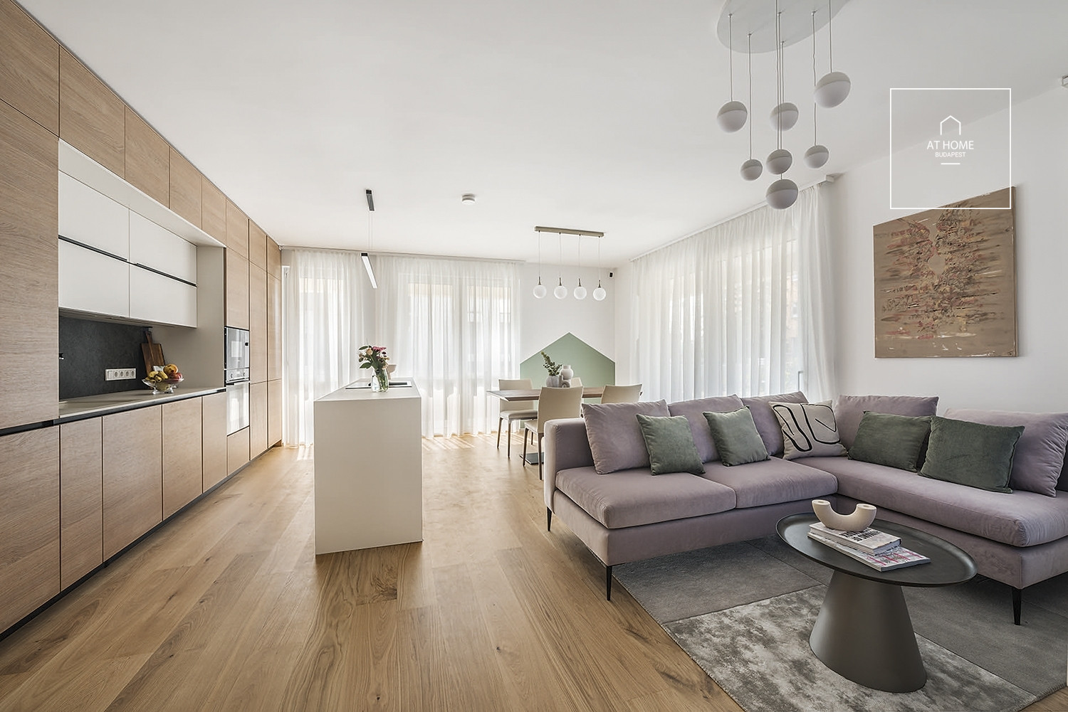 Modern,first floor apartment with a  garden connection in a newly built building is for Rent in Törökvész, District II