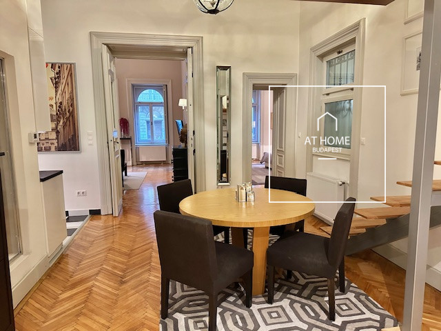 Renovated two-bedroom apartment available for rent in the 6th district of Budapest, Terézváros.