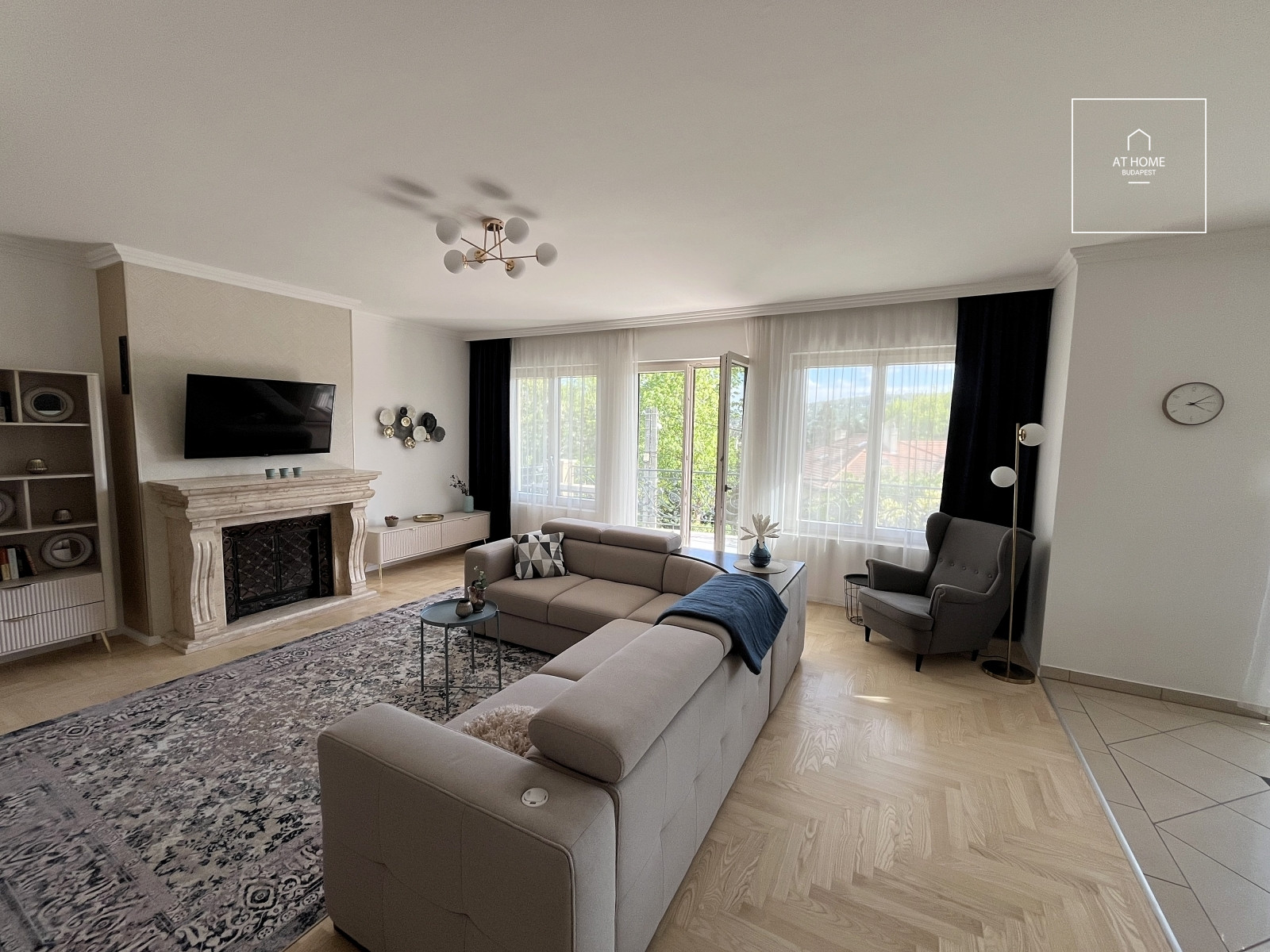 146 sqm panoramic apartment with 3 bedrooms in Budapest’s 2nd district, Pasarét