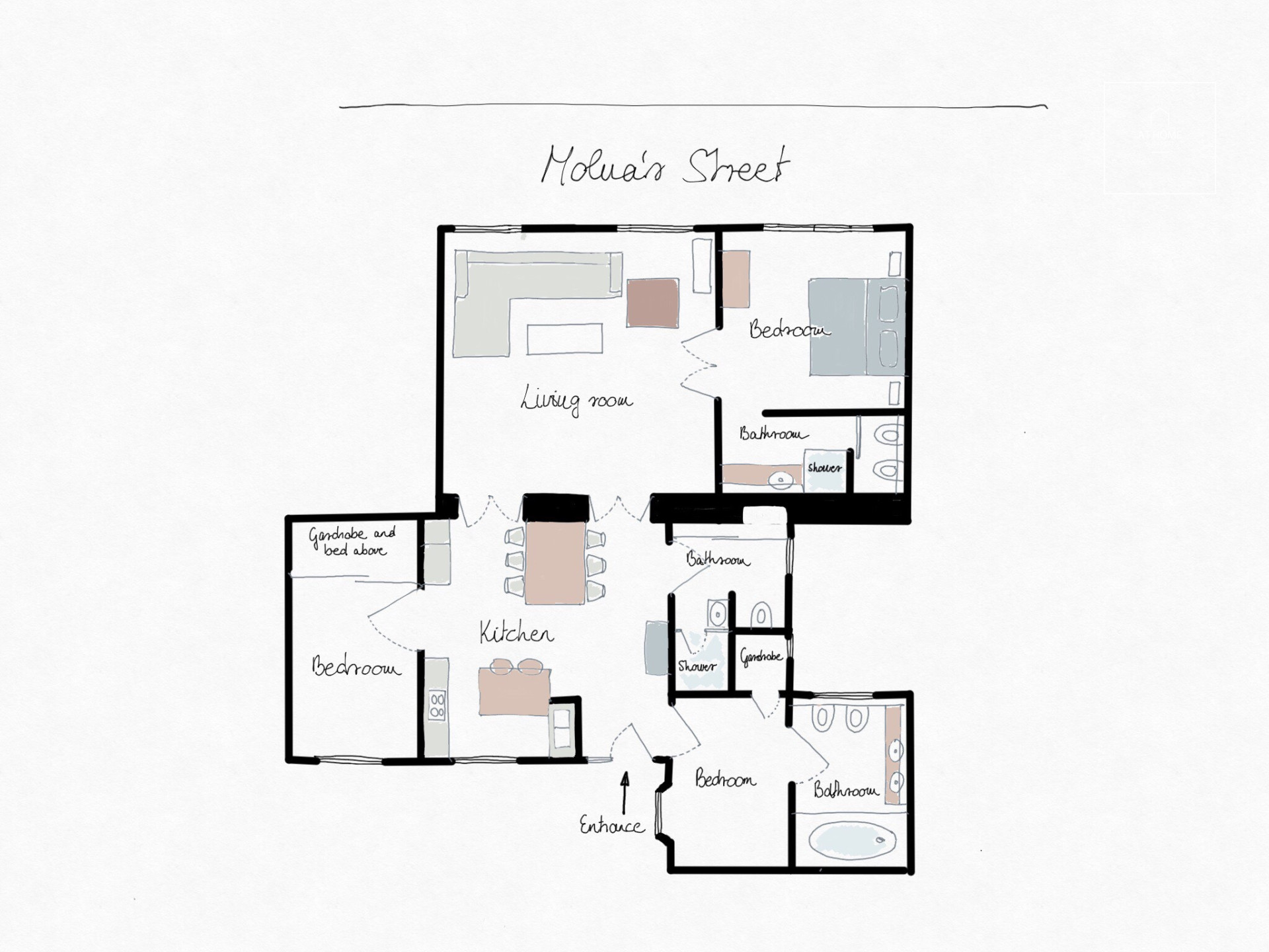 Three-bedroom stellar apartment for rent Budapest V. district, Inner City