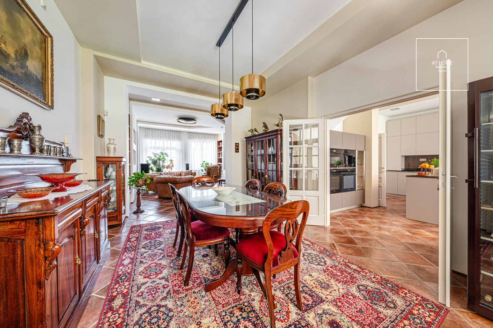 Renovated 401 sqm three-story historic villa with panoramic views on Gellért Hill