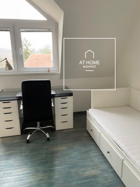 Panoramic 100 sqm penthouse apartment with 3 bedrooms and a balcony in District II/A