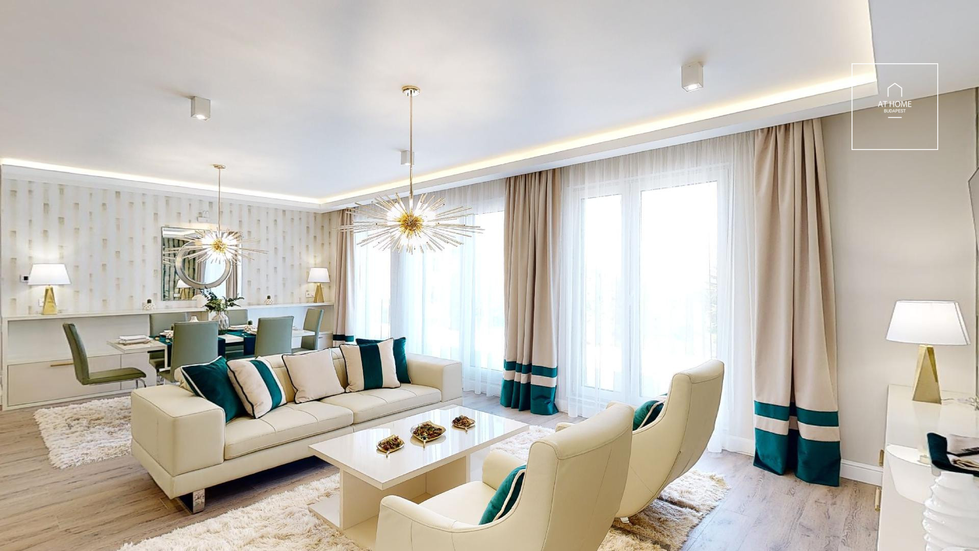 103 sqm, 2-bedroom apartment in a residential complex with a 40 sqm terrace in Budapest’s 12th district