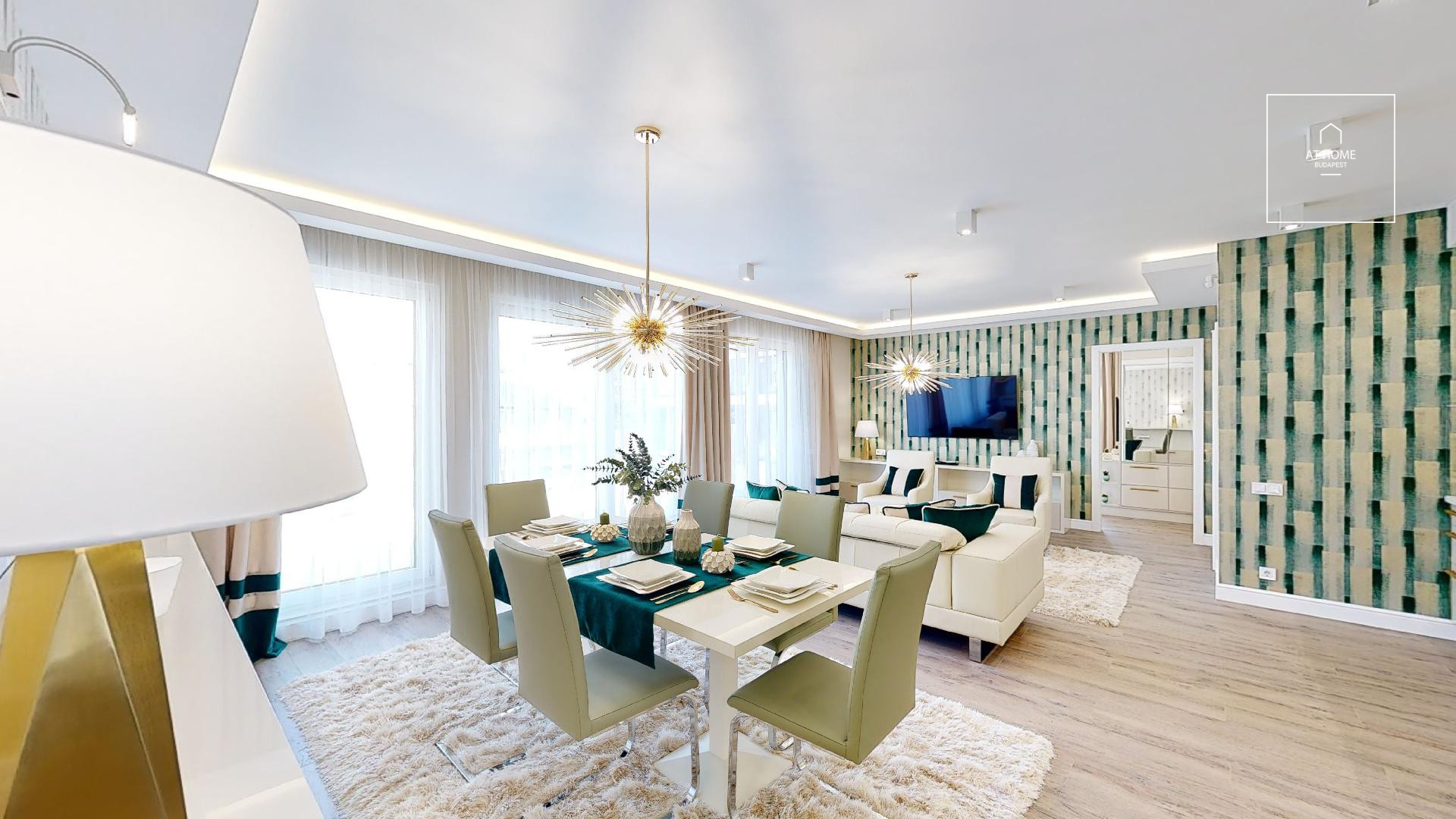 103 sqm, 2-bedroom apartment in a residential complex with a 40 sqm terrace in Budapest’s 12th district