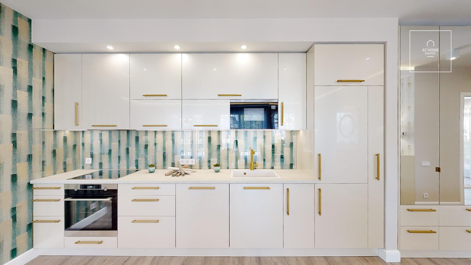 103 sqm, 2-bedroom apartment in a residential complex with a 40 sqm terrace in Budapest’s 12th district