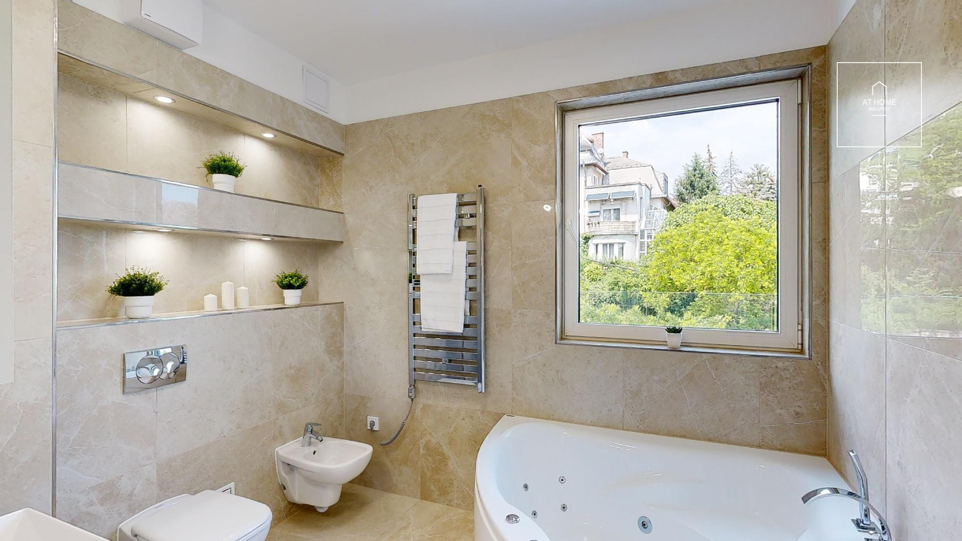 103 sqm, 2-bedroom apartment in a residential complex with a 40 sqm terrace in Budapest’s 12th district