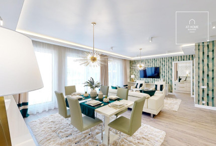 103 sqm, 2-bedroom apartment in a residential complex with a 40 sqm terrace in Budapest’s 12th district
