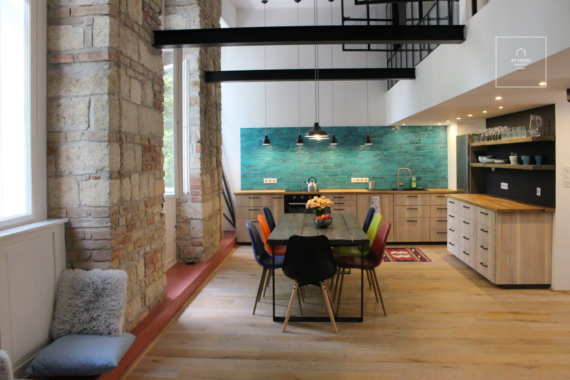 A premium renovated duplex apartment is for rent in Budapest, District V, Lipótváros