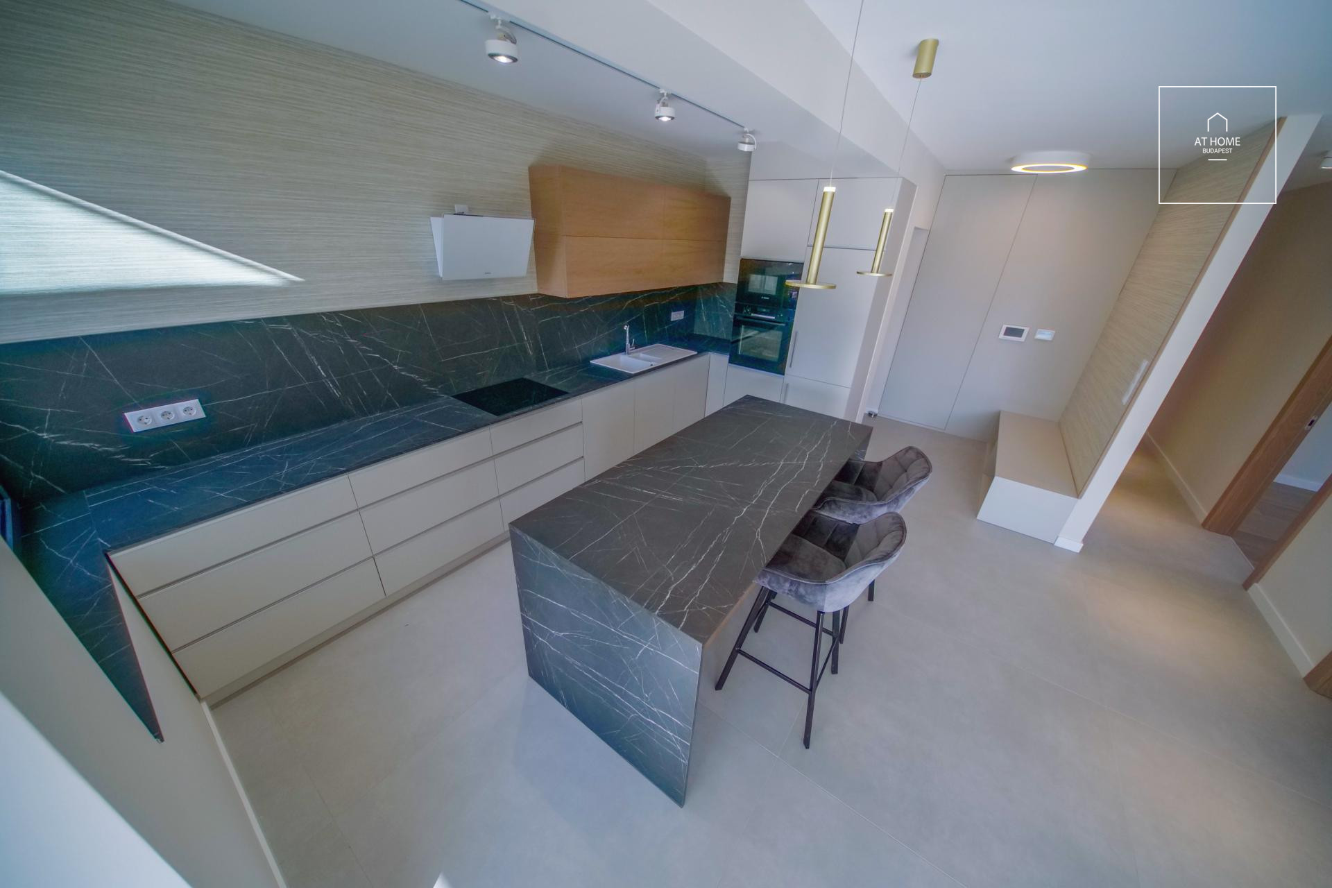 Newly built 3-bedroom apartment with garden for rent in Budapest III. district