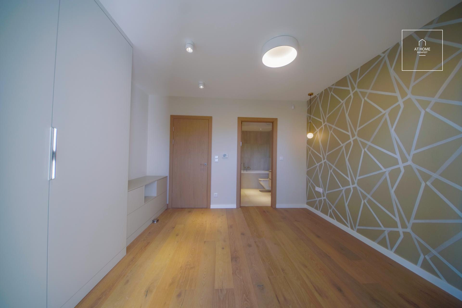 Newly built 3-bedroom apartment with garden for rent in Budapest III. district