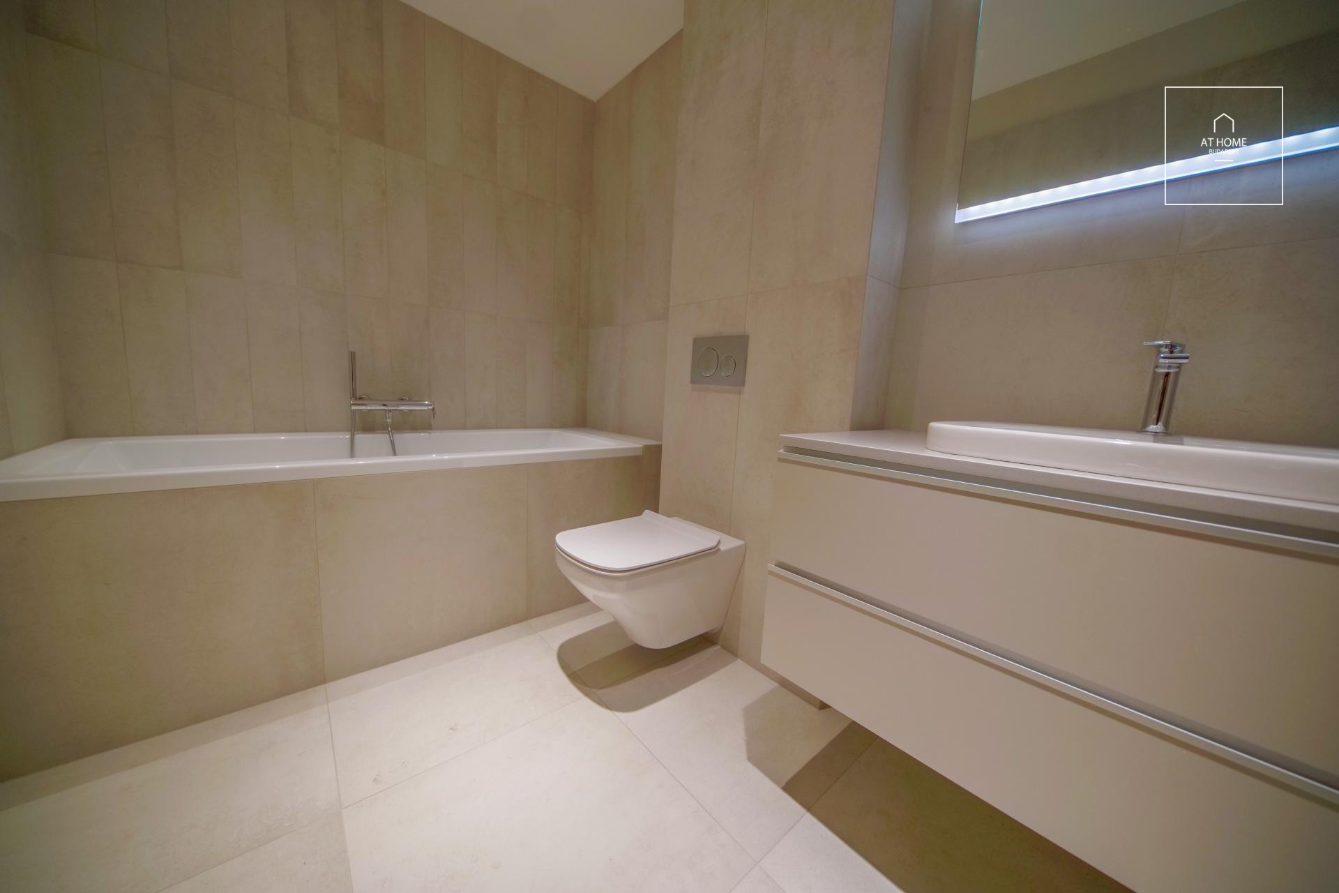 Newly built 3-bedroom apartment with garden for rent in Budapest III. district
