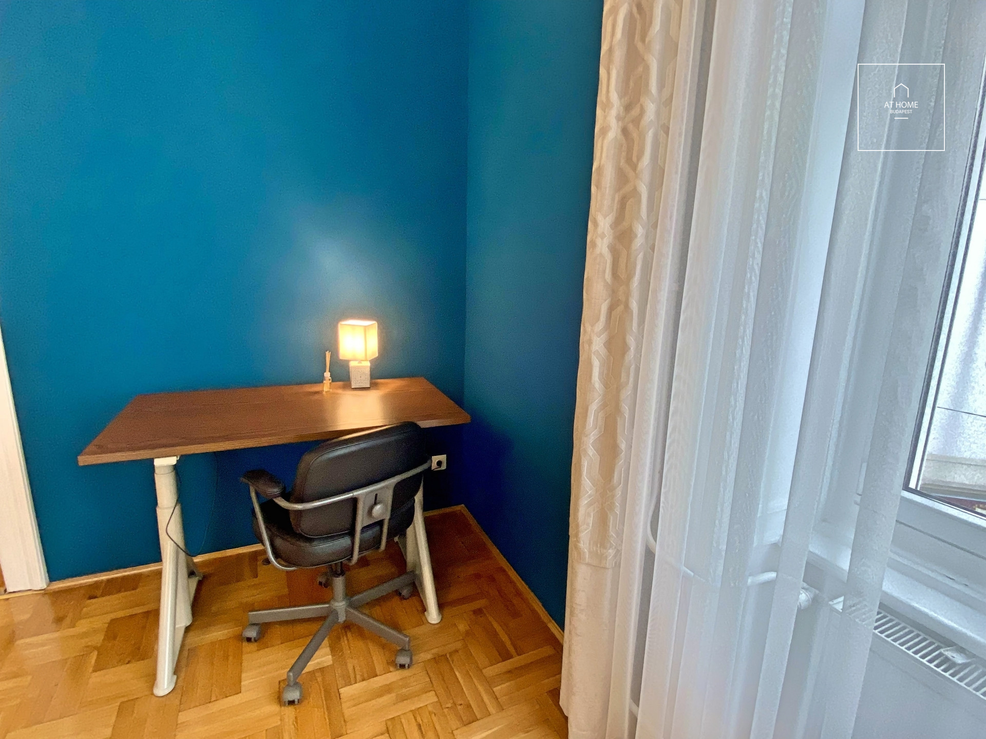 Sunny 105 m² two-bedroom apartment with Danube view for sale in Víziváros, Budapest.