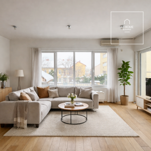 Spacious 3-room apartment with a terrace for sale near the Castle District