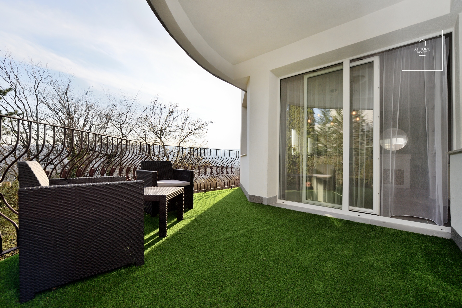 Panoramic apartment with garden connection for rent Budapest II. district Törökvész