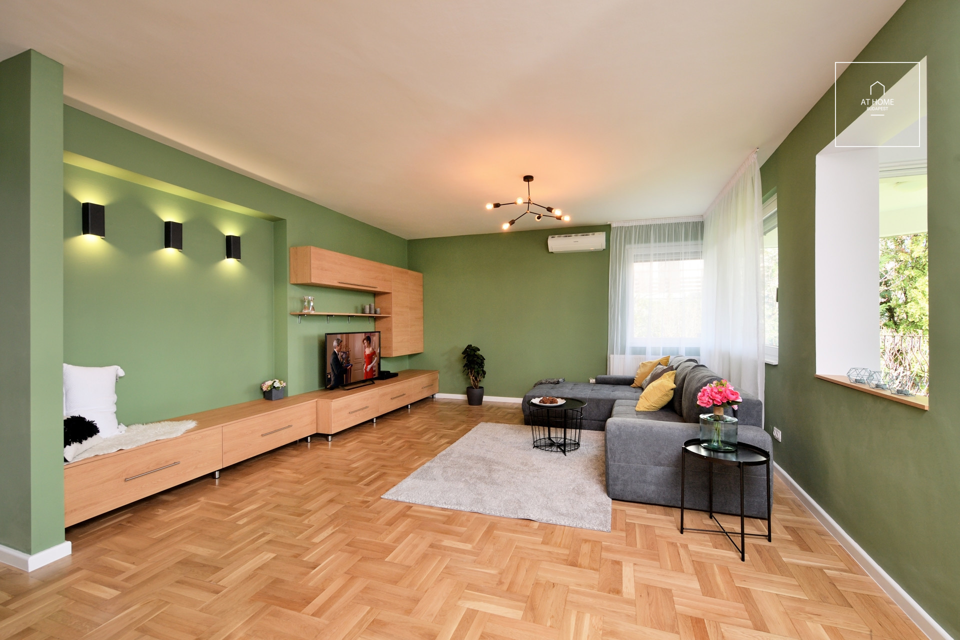 Panoramic apartment with garden connection for rent Budapest II. district Törökvész