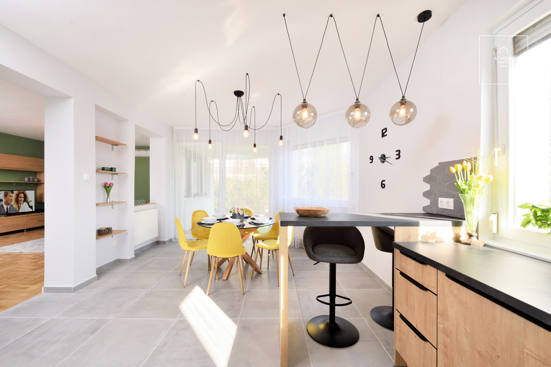 Panoramic apartment with garden connection for rent Budapest II. district Törökvész