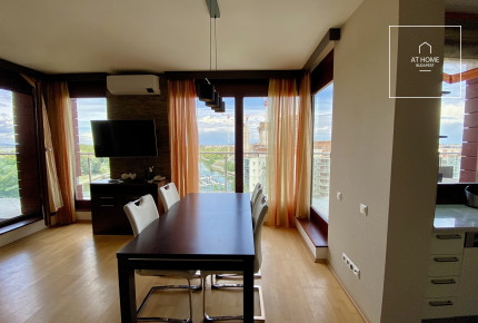 Two-bedroom apartment with Danube panorama and a 35 sqm terrace in the 13th district of Budapest