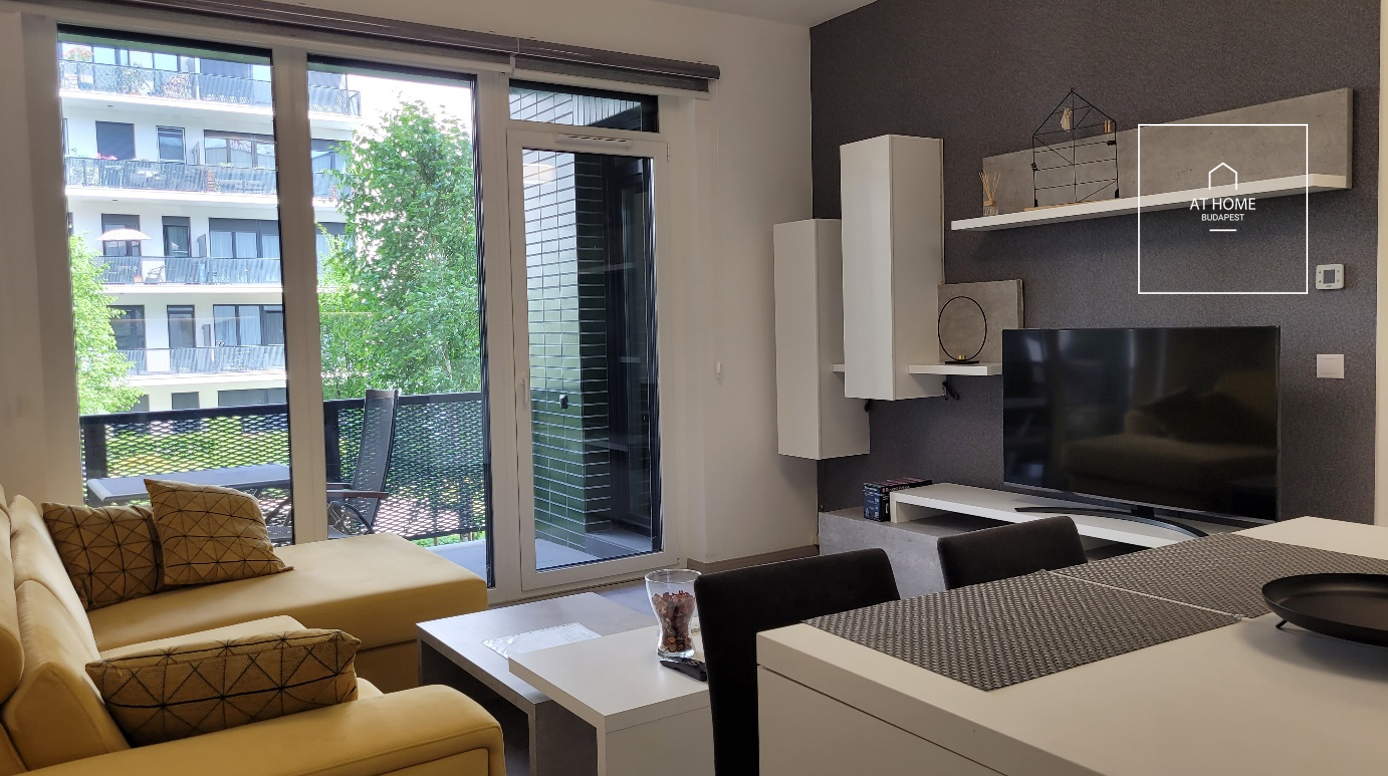 Newly built 50 m² apartment with a terrace in Budapest’s District XI, at BudaPar
