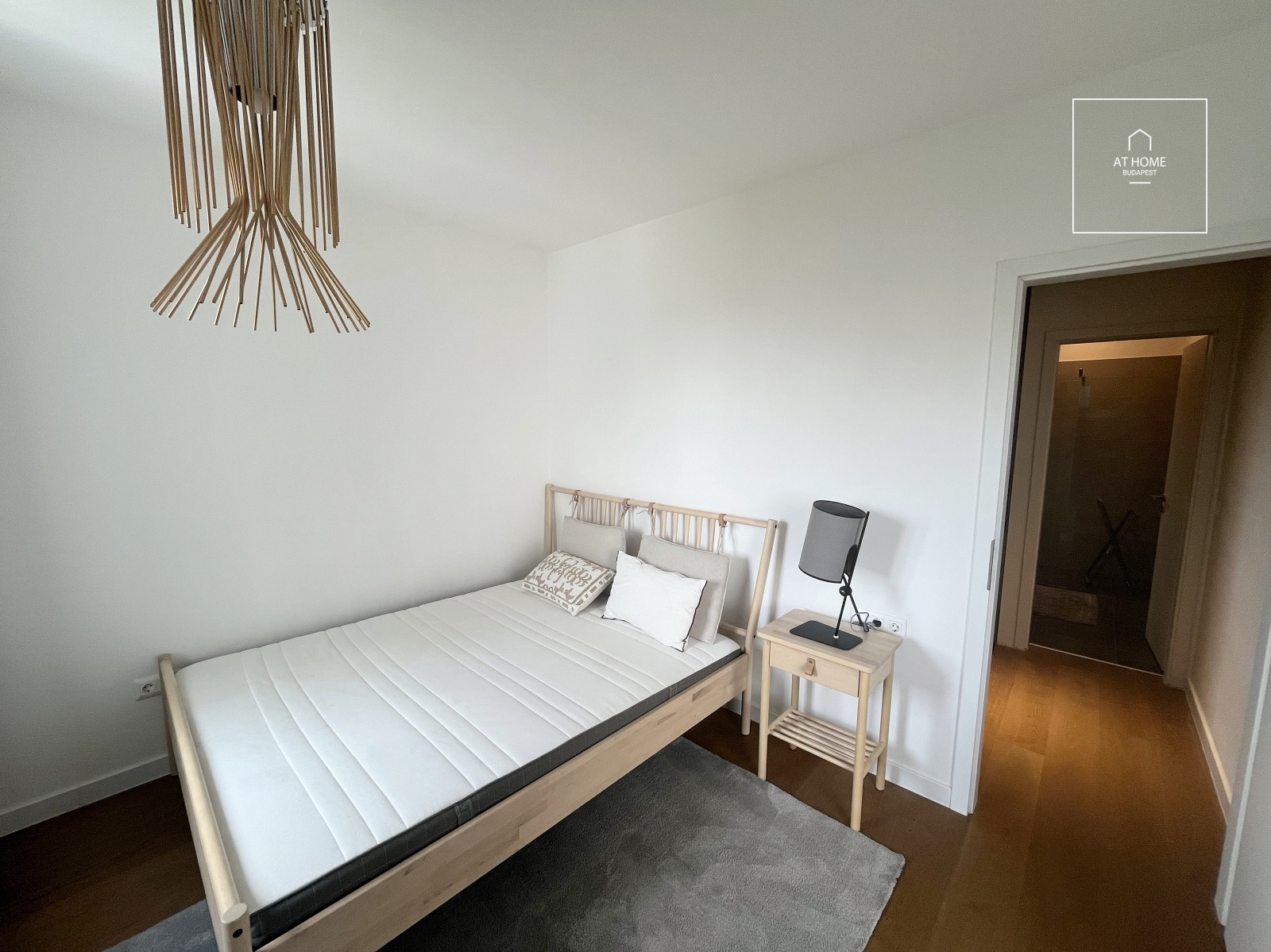 A newly built 2-bedroom apartment with a terrace is available for rent in District VI, Terézváros