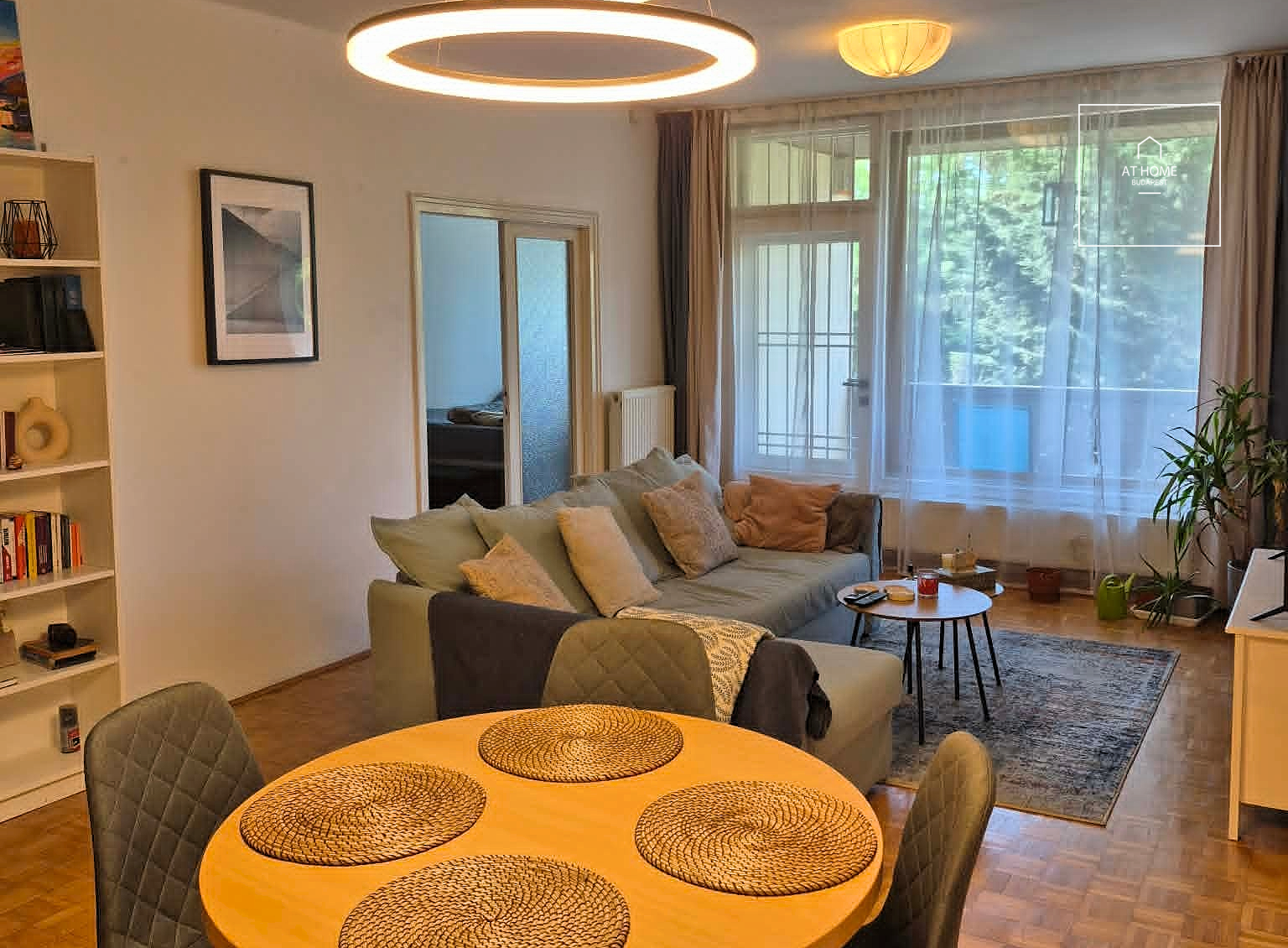Quiet, green-belt 65 m² two-bedroom apartment with a terrace in Budapest’s 12th district