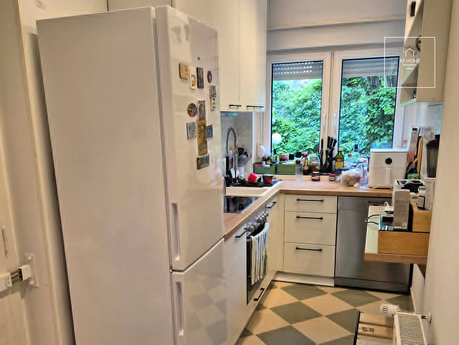 Quiet, green-belt 65 m² two-bedroom apartment with a terrace in Budapest’s 12th district