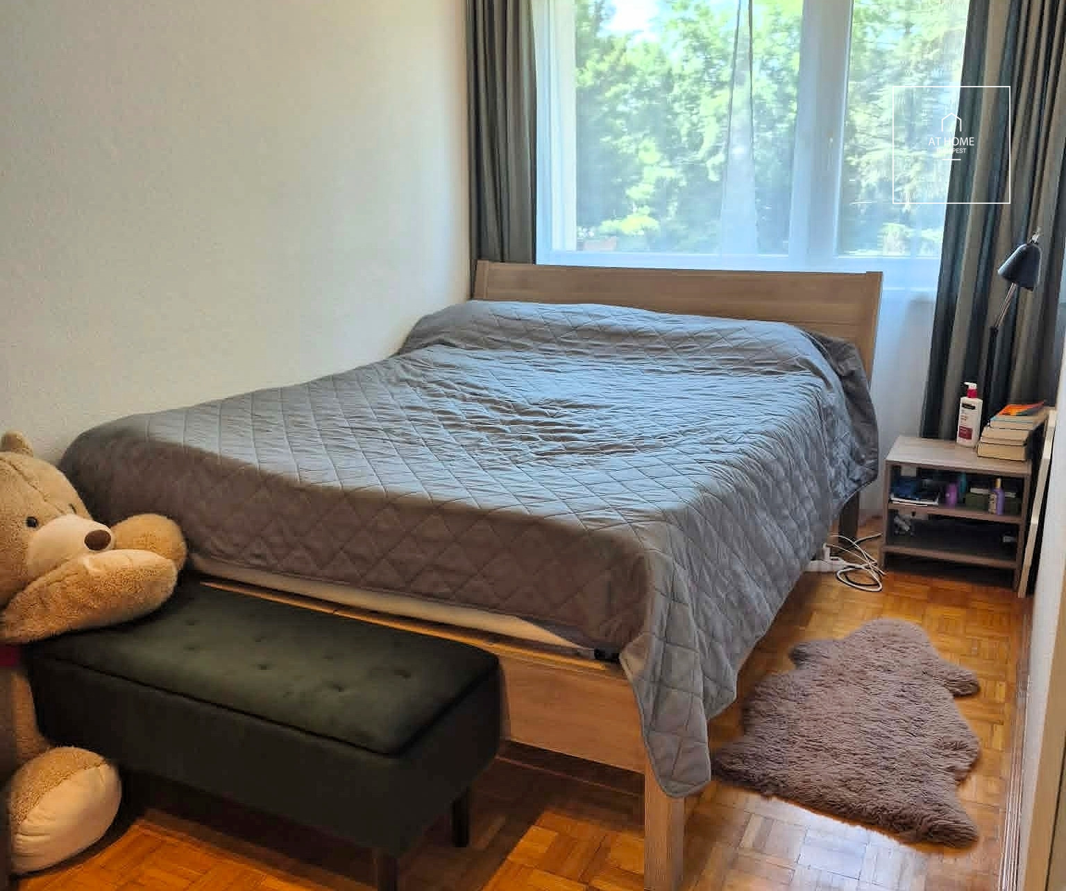 Quiet, green-belt 65 m² two-bedroom apartment with a terrace in Budapest’s 12th district