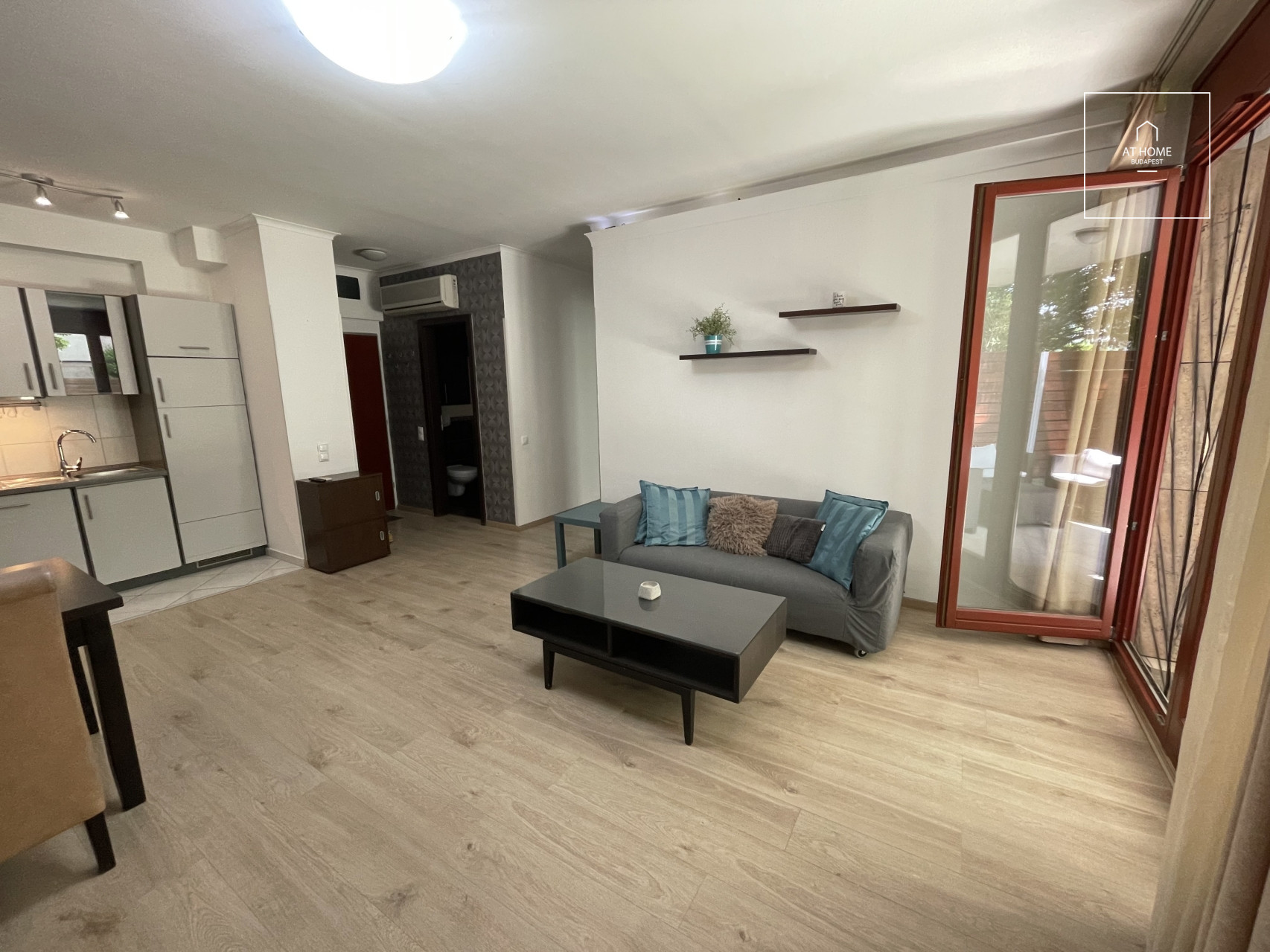 A two-bedroom apartment near the Danube is available for rent in the 13th district of Budapest, in Marina part.