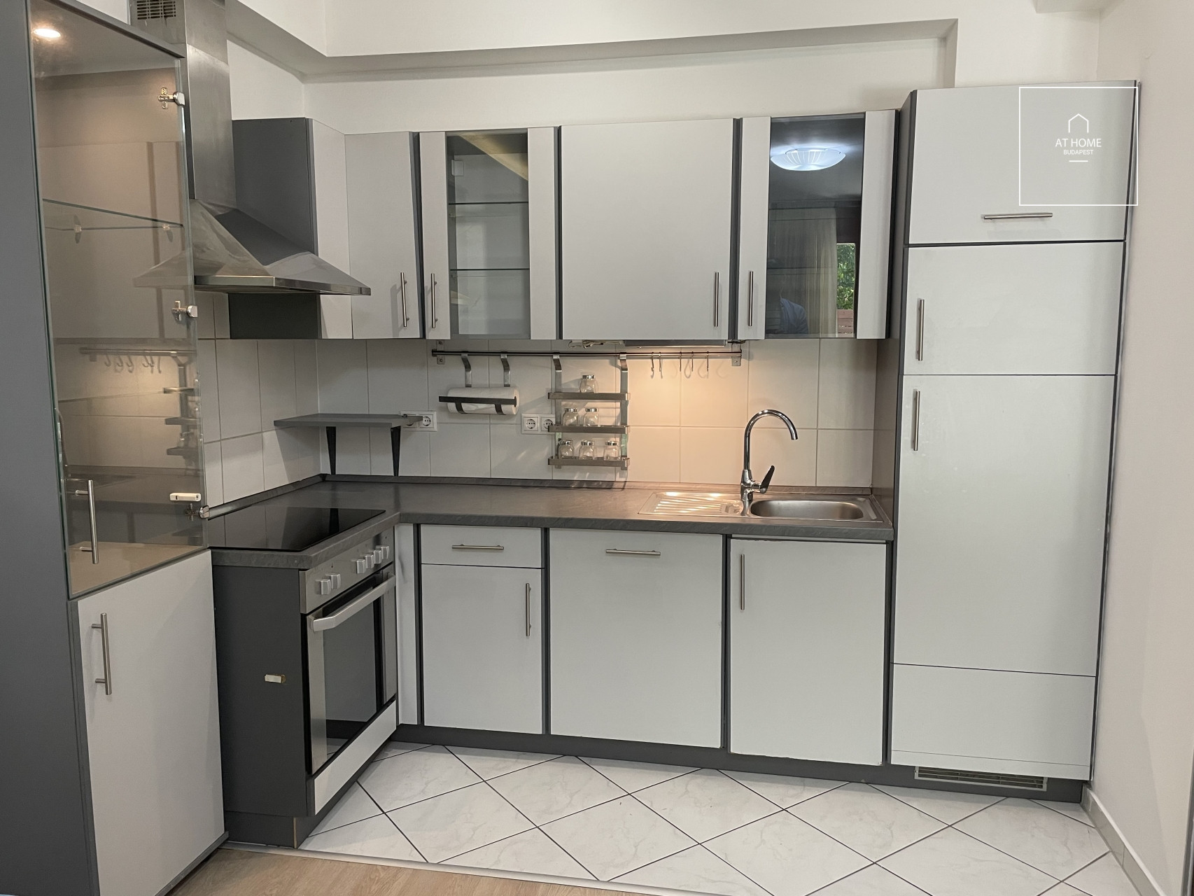 A two-bedroom apartment near the Danube is available for rent in the 13th district of Budapest, in Marina part.