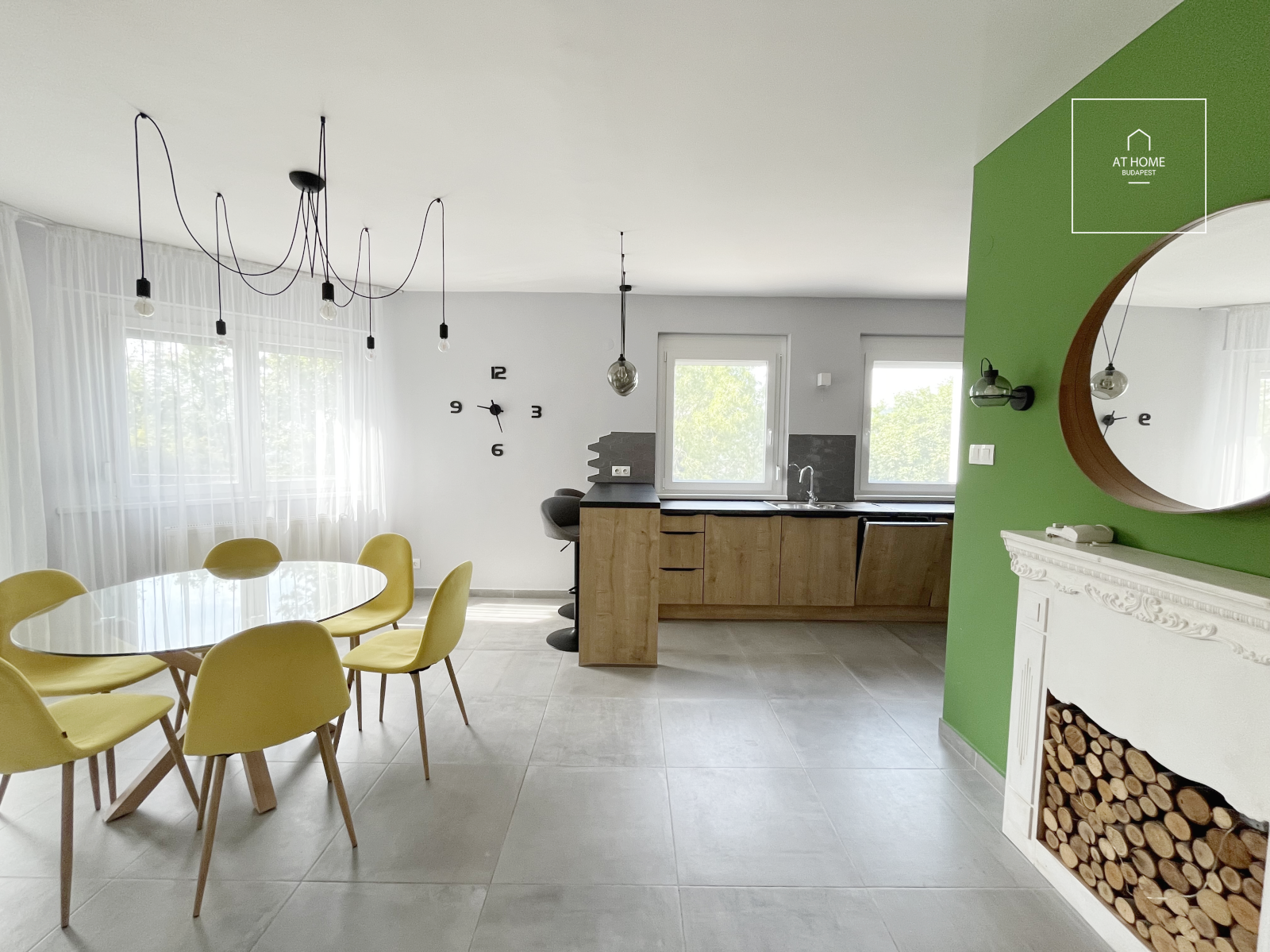 Panoramic apartment with garden connection for rent Budapest II. district Törökvész