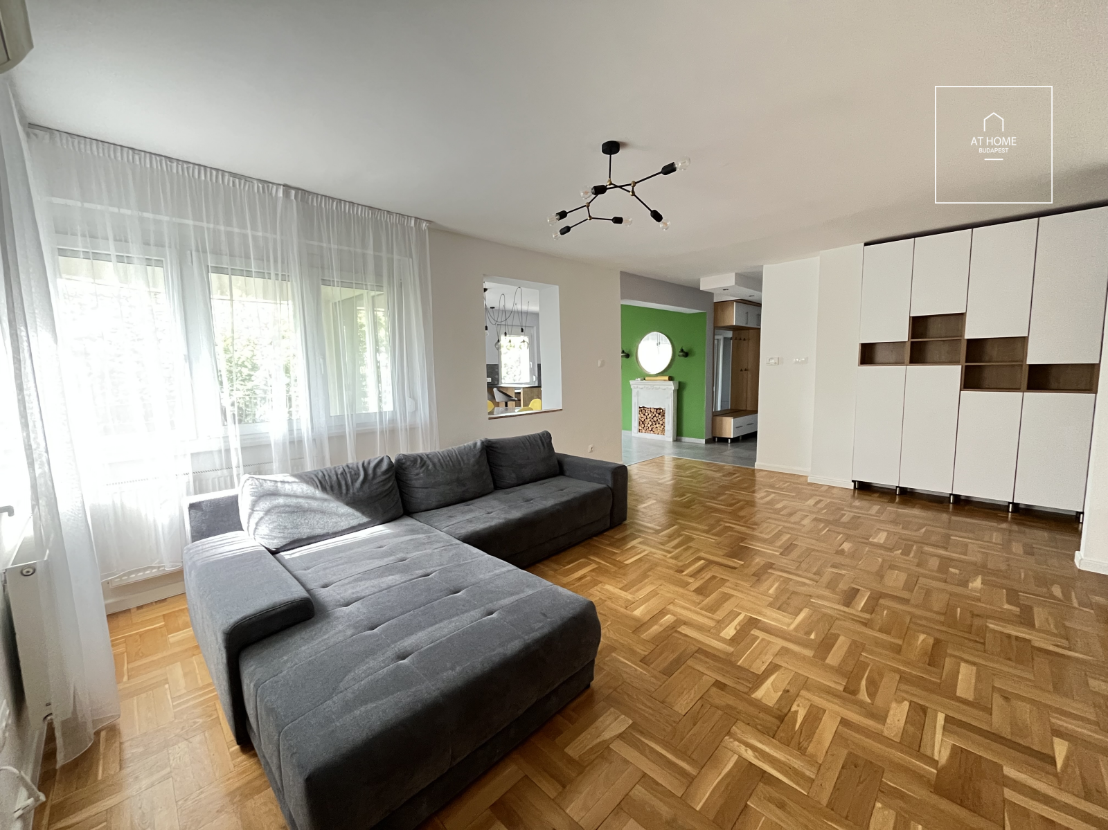 Panoramic apartment with garden connection for rent Budapest II. district Törökvész