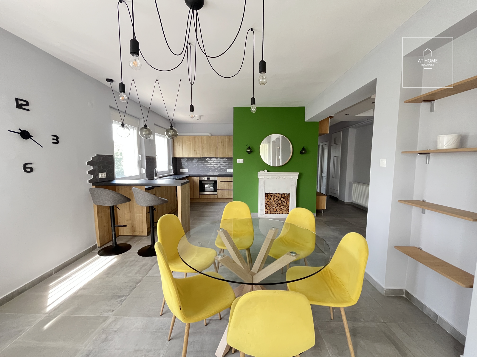 Panoramic apartment with garden connection for rent Budapest II. district Törökvész
