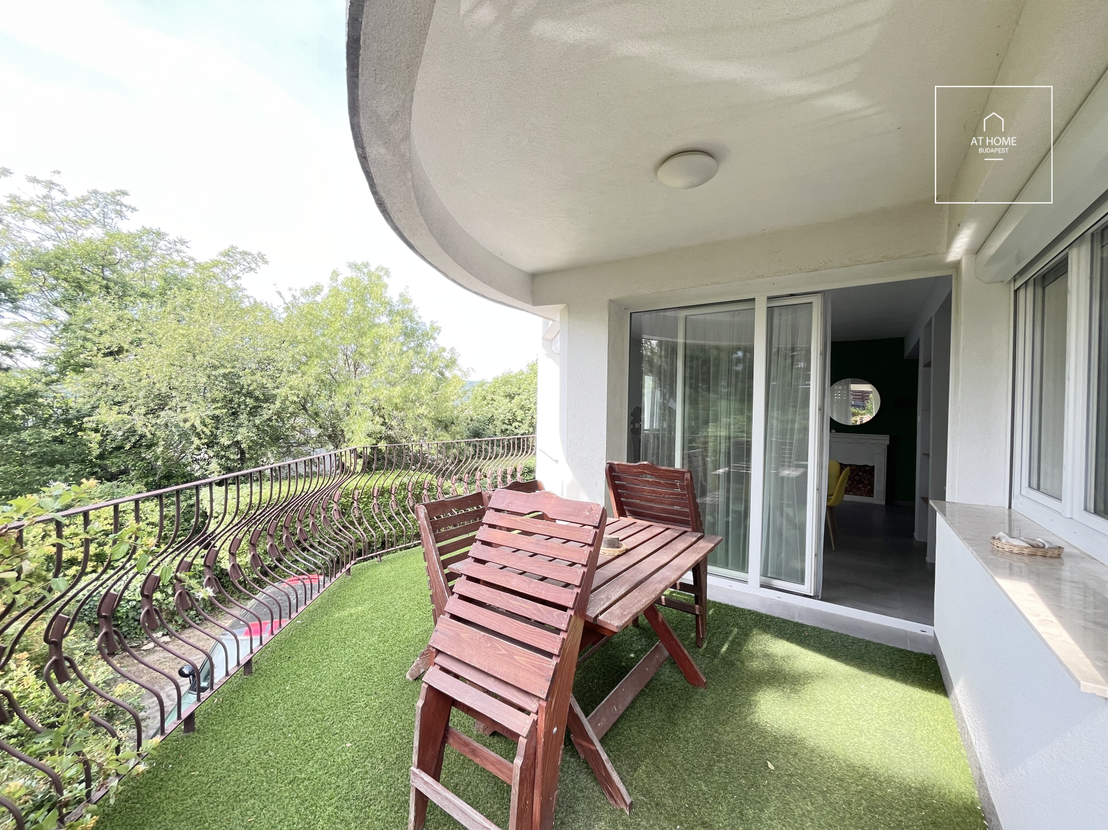 Panoramic apartment with garden connection for rent Budapest II. district Törökvész
