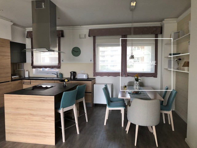 Two-bedroom exclusive apartment with panoramic views for rent in Budapest, District XIII, Marina Part