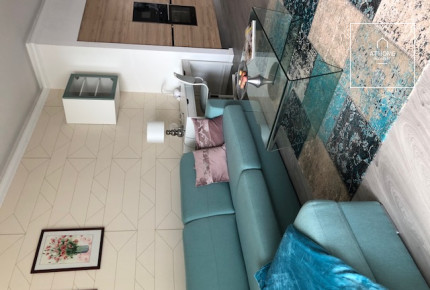 Two-bedroom exclusive apartment with panoramic views for rent in Budapest, District XIII, Marina Part