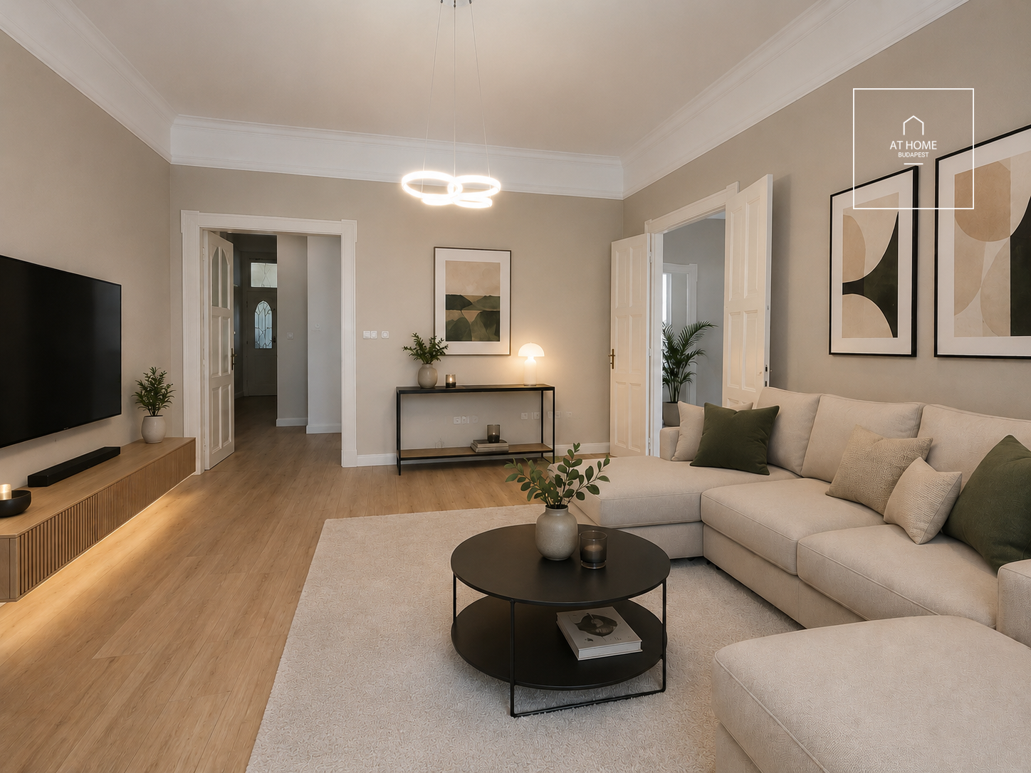 Renovated 103 sqm 2-bedroom apartment in District XIII, Újlipótváros
