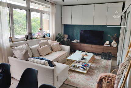 In the 13th district  of Budapest, a panoramic apartment for rent in the frequented part of Újlipótváros