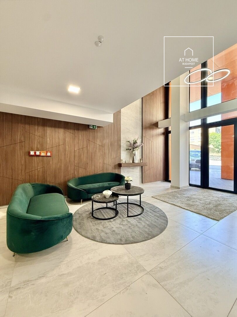 Newly-built 54 sqm Apartment with Terrace for Rent in a Condominium in Lőportárdűlő, District XIII