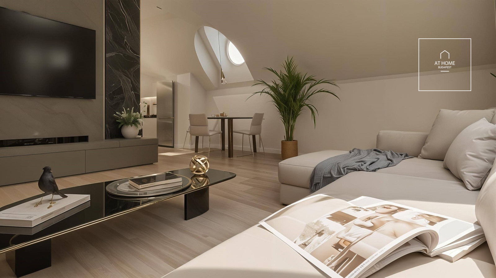 Newly built 35 sqm studio attic apartment in Budapest’s 12th district