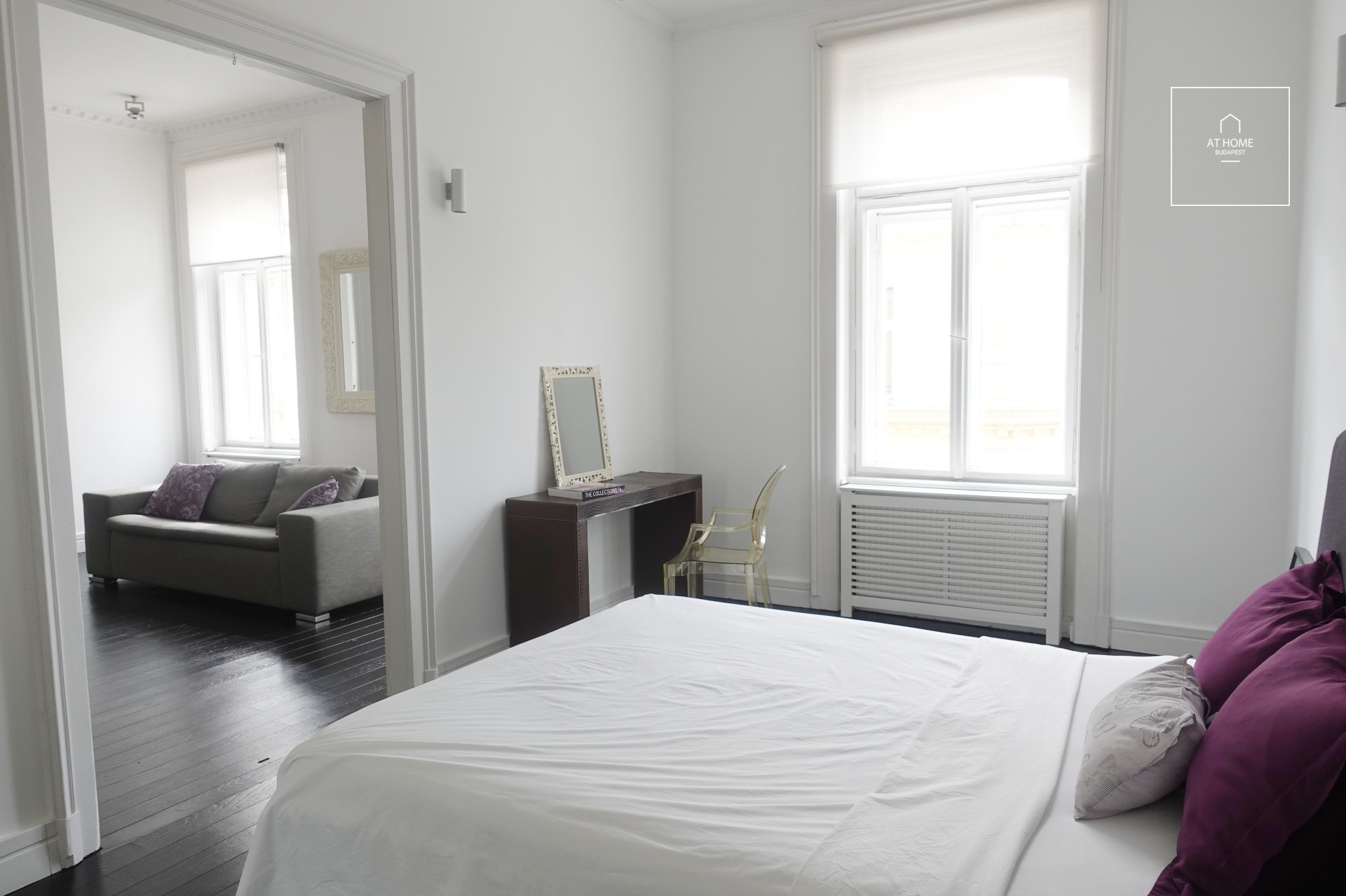 Elegant Three-Level Apartment with Panoramic Terrace for Rent in the Heart of Budapest