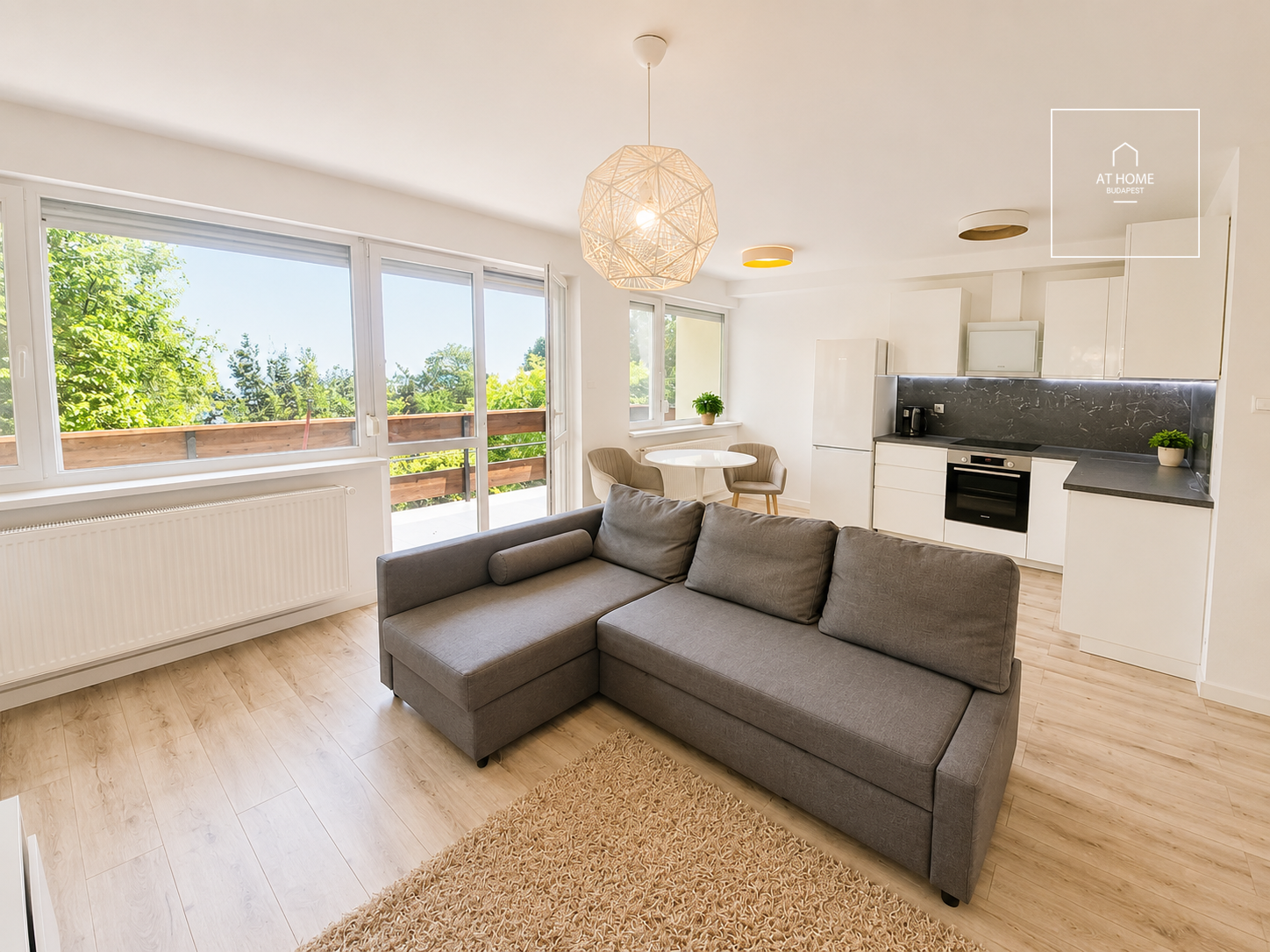 Panoramic, Fully Renovated Apartment with a Large Terrace in a Green Hillside Area