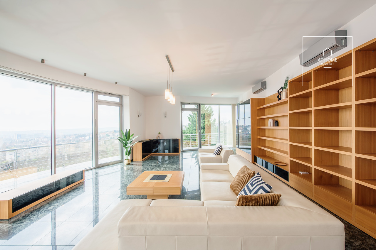 Panoramic Luxury Apartment for Rent in the Green Area of Sashegy