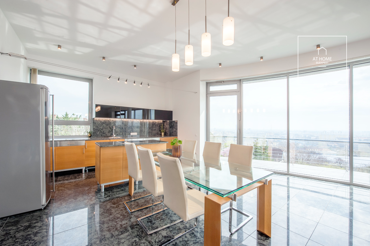 Panoramic Luxury Apartment for Rent in the Green Area of Sashegy