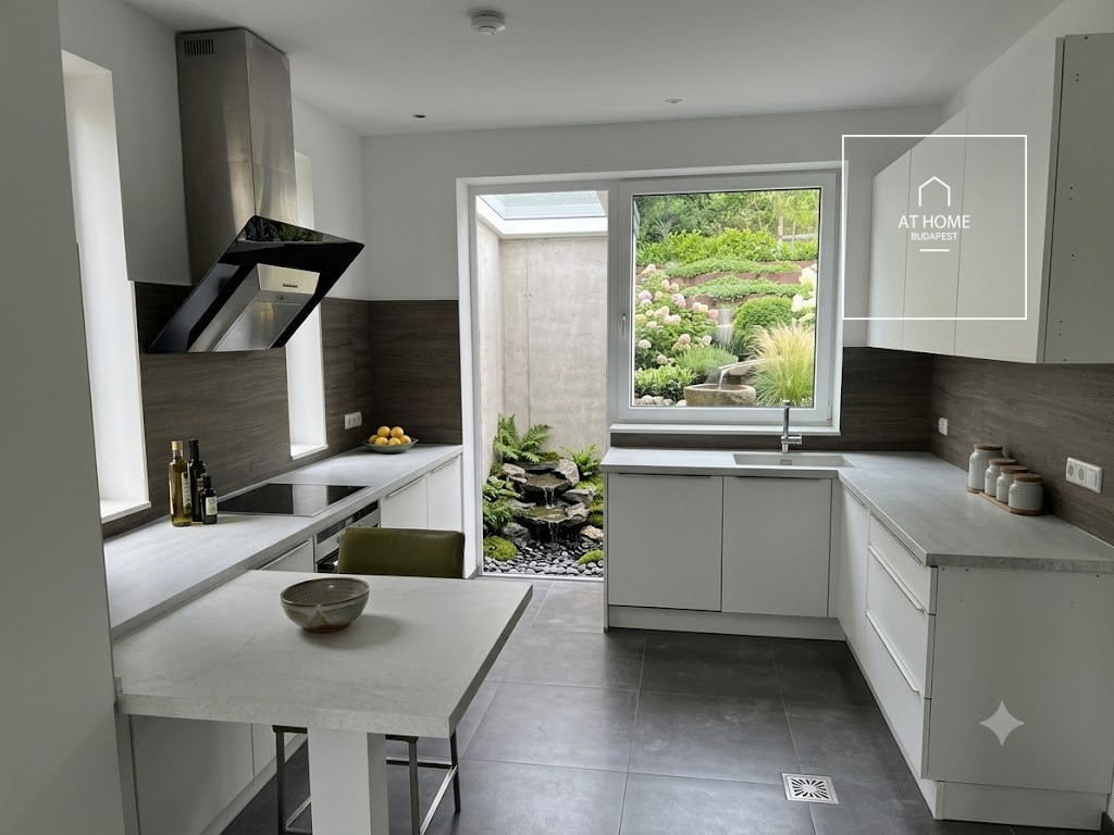 5-bedroom semi-detached house for rent, with terrace and garden, Budapest, II.kerület, Törökvész