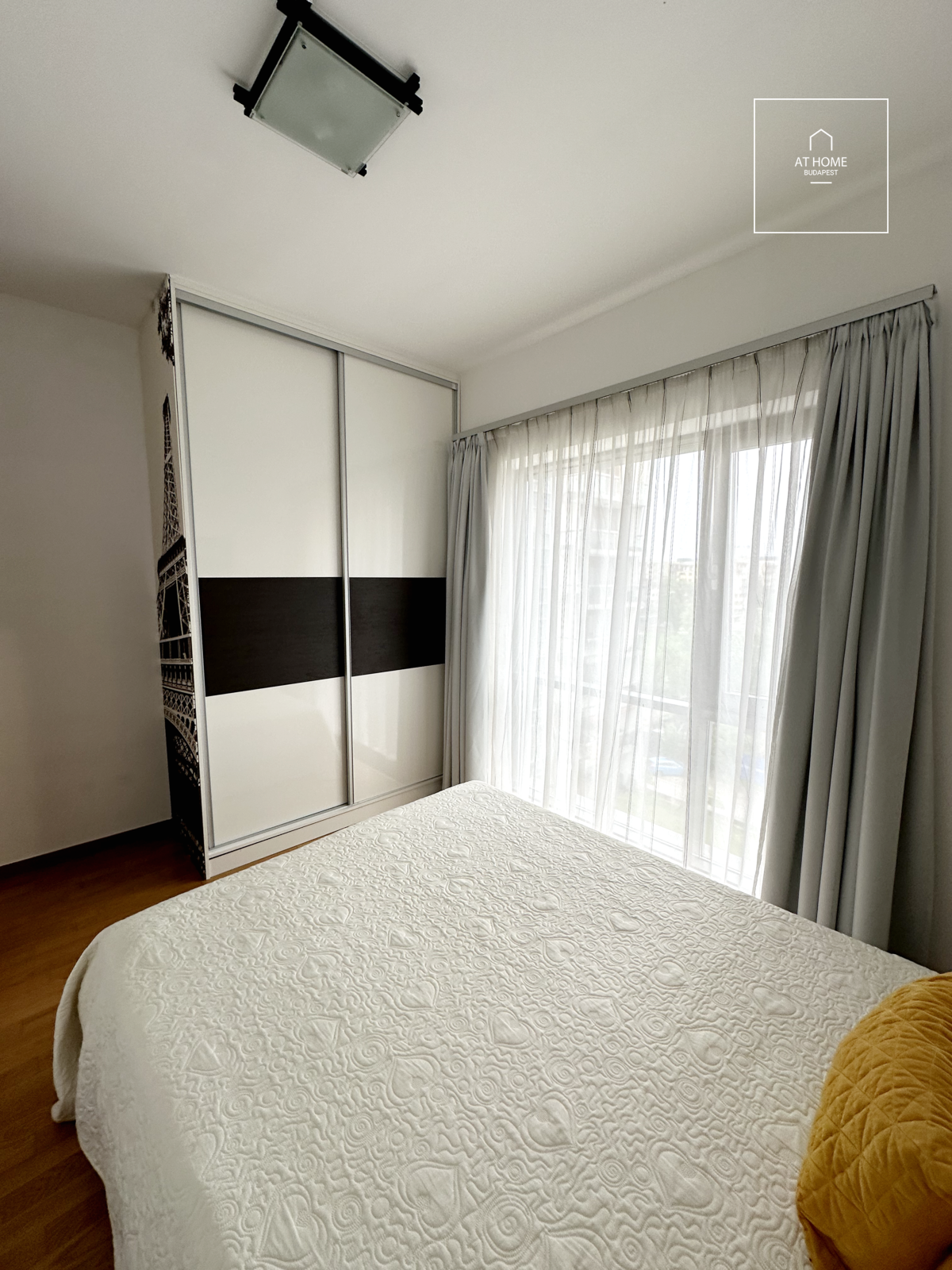 Two-bedroom apartment with panoramic view for rent located in District XIII, Marina part, Budapest