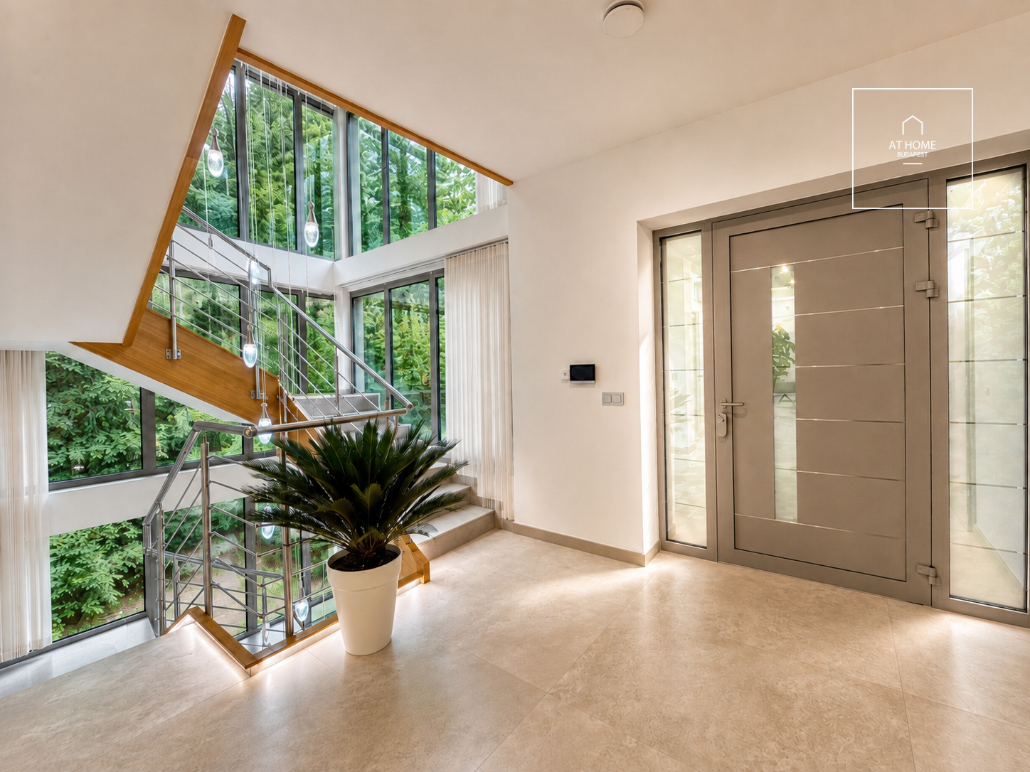 NEW-BUILD, ENERGY-EFFICIENT FAMILY HOME WITH A FOUR-CAR GARAGE, BORDERING NATURE