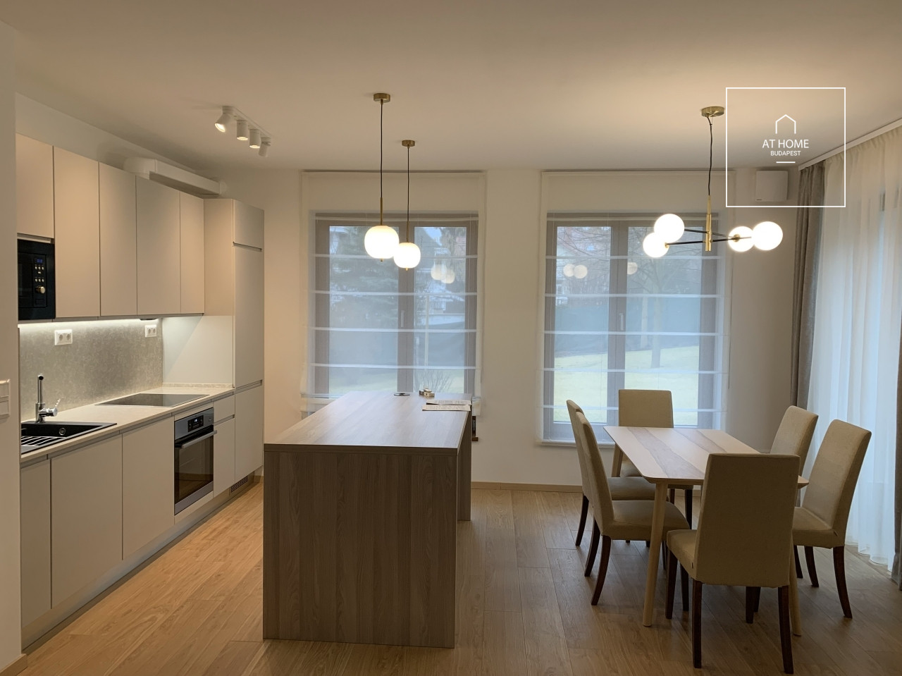 Newly built 3-bedroom apartment with garden connection for rent in Budapest II. district