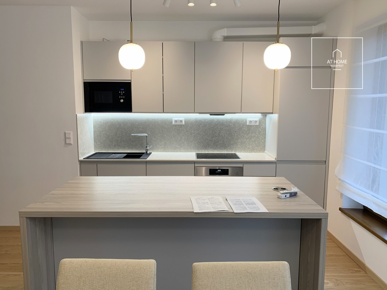 Newly built 3-bedroom apartment with garden connection for rent in Budapest II. district
