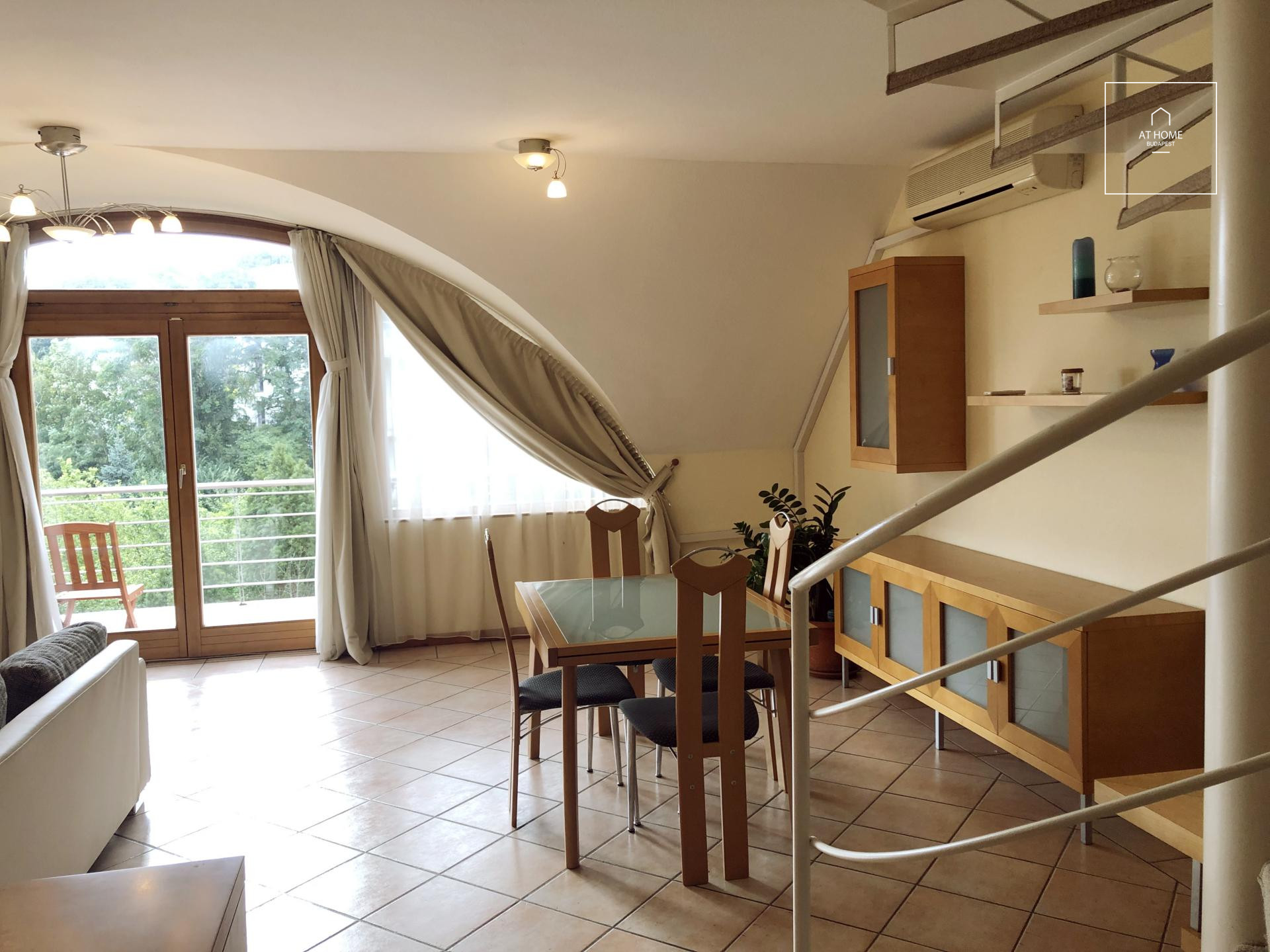 Apartment with view to the river, Budapest II. district, Szemlőhegy