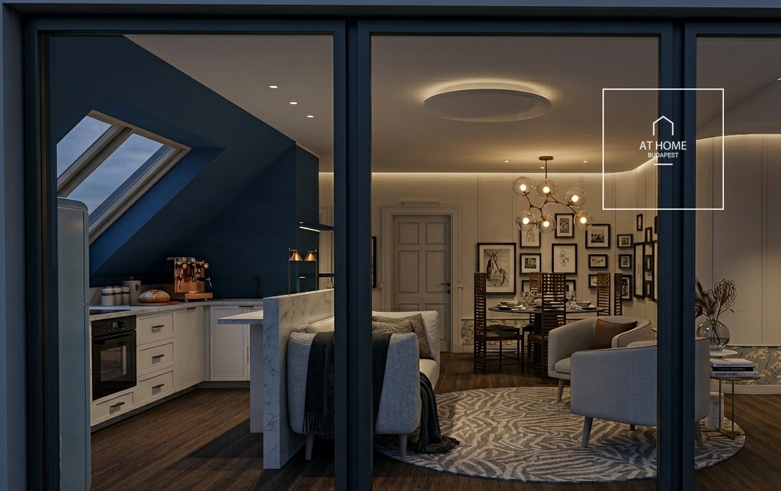 Panoramic 3-bedroom apartment with terrace in District XII