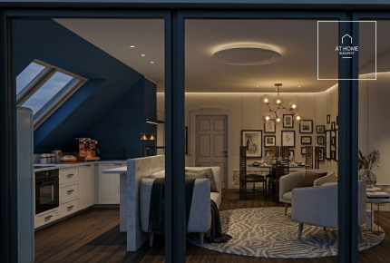 Panoramic 3-bedroom apartment with terrace in District XII